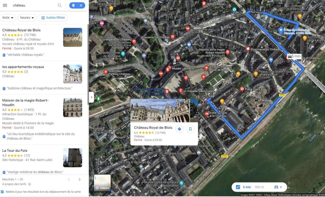 Appart Cosy Hypercentre Blois 5Mn Chateau Parking Voiture Velos Экстерьер фото